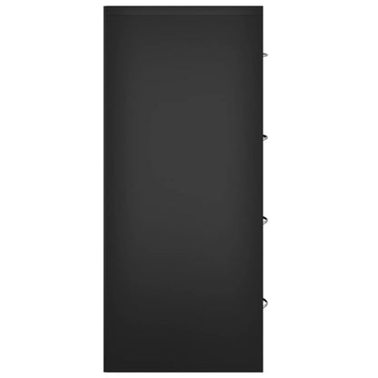 Skjenk Svart med 4 skuffer 60x30,5x71 cm