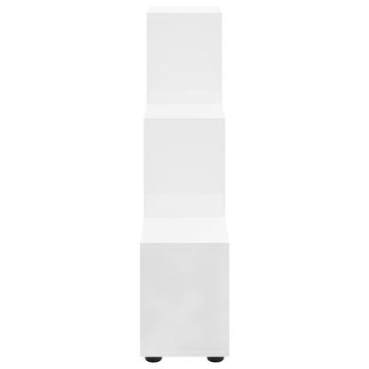 Bokhylle Høyglans Hvit 107 cm