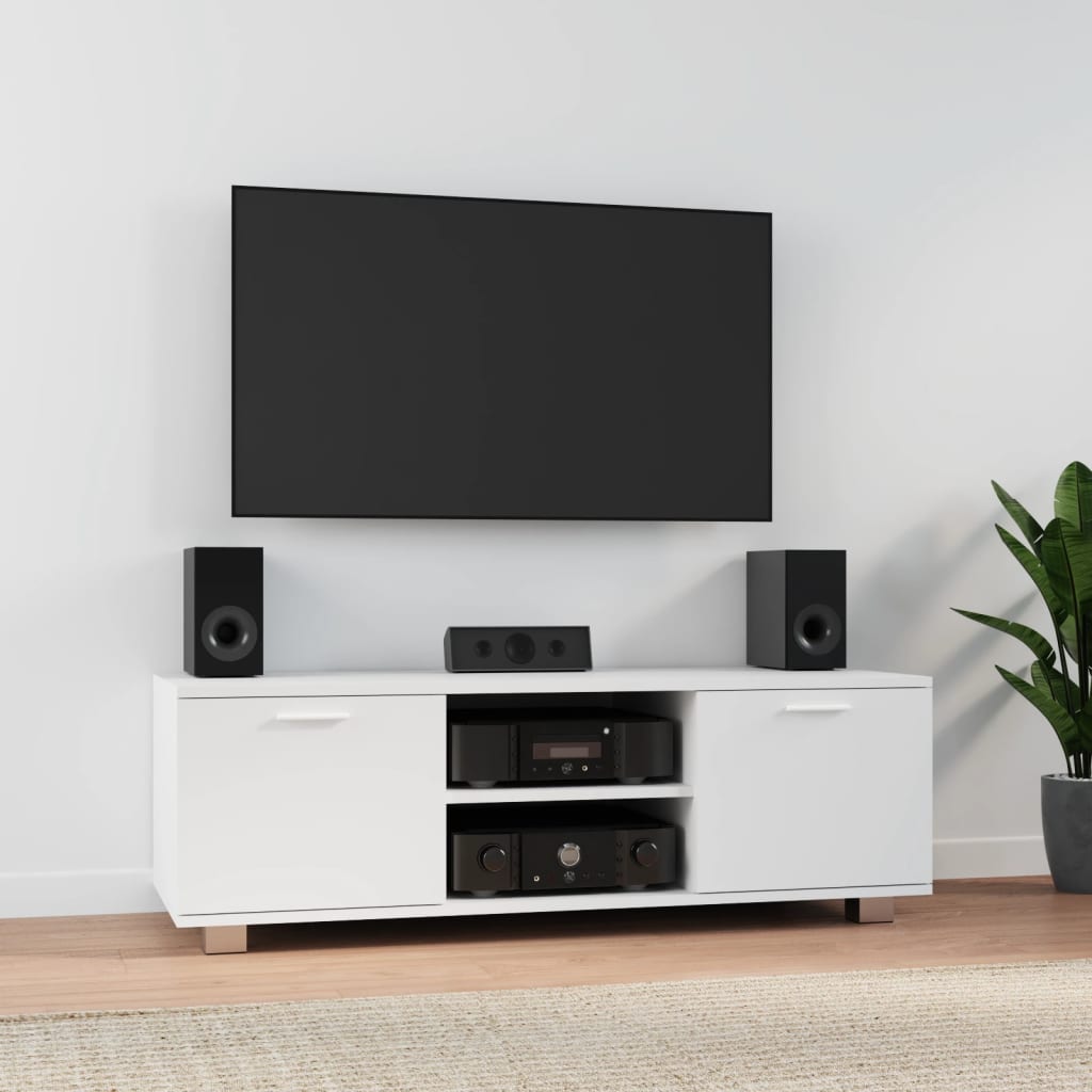 TV-Møbel Hvit TV-benk 120x40,5x35 cm