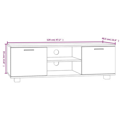 TV-Møbel Sonoma Eik TV-benk 120x40,5x35 cm