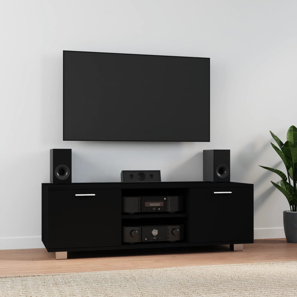 TV-Møbel Svart TV-benk 120x40,5x35 cm