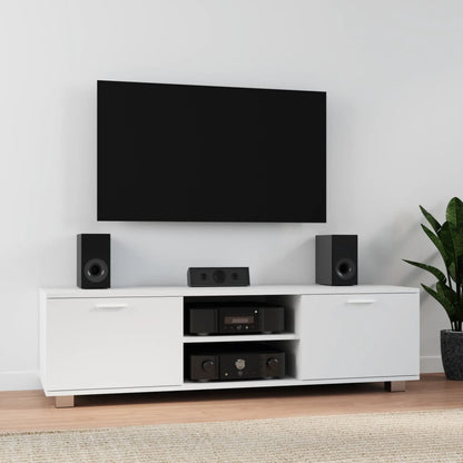 TV-Møbel Hvit TV-benk 140x40,5x35 cm