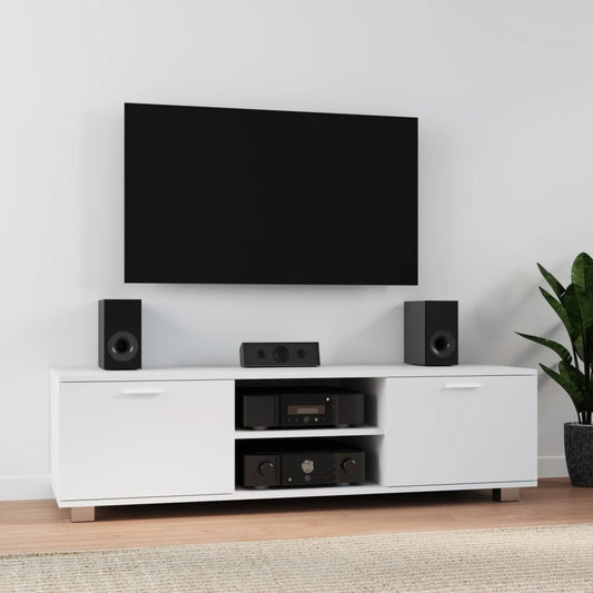 TV-Møbel Hvit TV-benk 140x40,5x35 cm