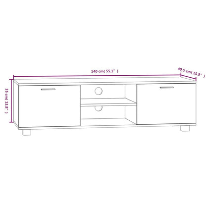 TV-Møbel Sonoma Eik TV-benk 140x40,5x35 cm