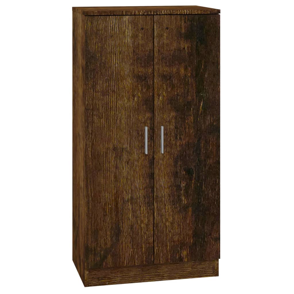 Skoskap Skohylle Skobenk Røkt Eik 55x35x108 cm