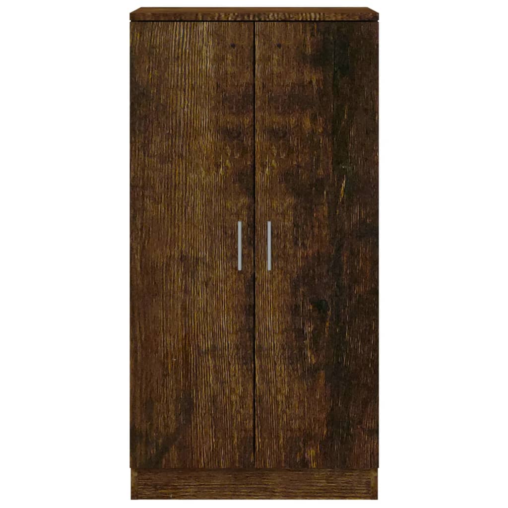 Skoskap Skohylle Skobenk Røkt Eik 55x35x108 cm