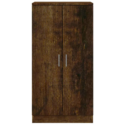 Skoskap Skohylle Skobenk Røkt Eik 55x35x108 cm