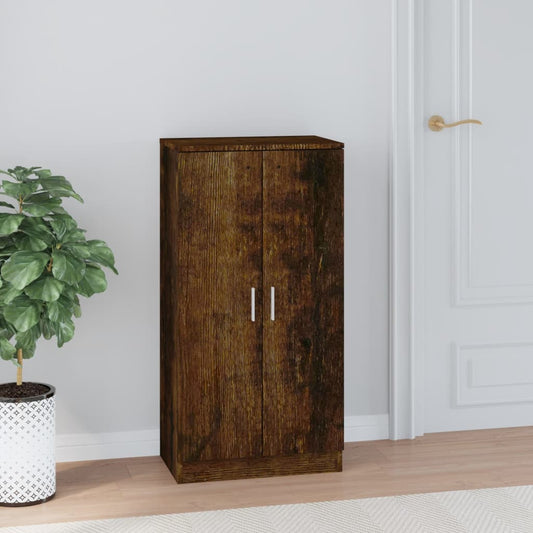Skoskap Skohylle Skobenk Røkt Eik 55x35x108 cm