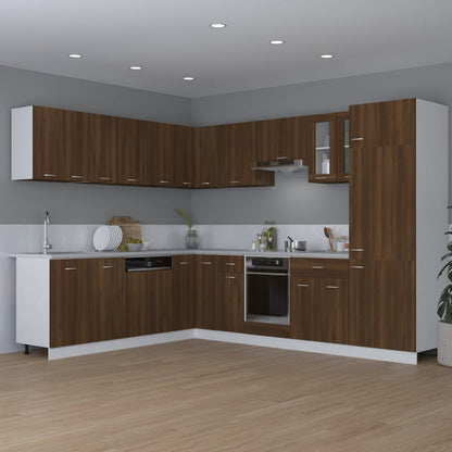 Kjøkkeninnredning Overskap Lyon Brun Eik 80x31x60 cm