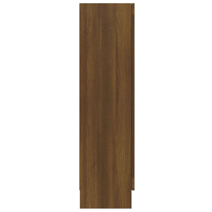Vitrineskap Brun Eik 82,5x30,5x115 cm
