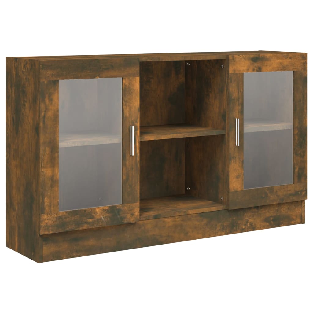 Vitrineskap Røyk Eik 120x30,5x70 cm
