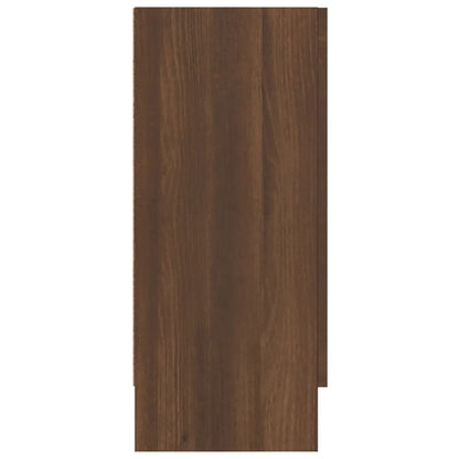 Vitrineskap Brun Eik 120x30,5x70 cm