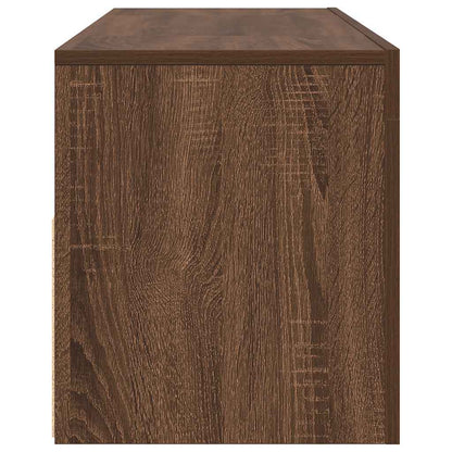 TV-Møbel Brun Eik TV-benk med LED-lys 120x35x40 cm