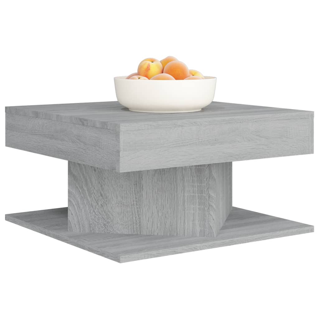 Salongbord Sofabord Sonoma Grå 57x57x30 cm
