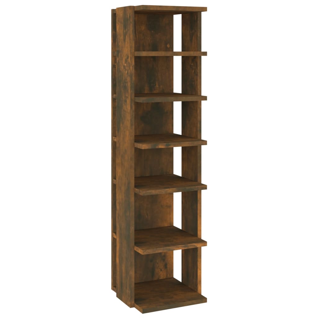 Skoskap Skohylle Skobenk Røkt Eik 27,5x27x102 cm