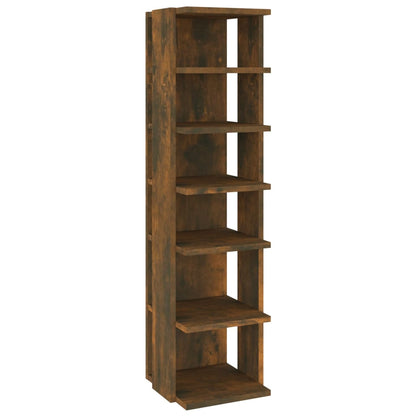 Skoskap Skohylle Skobenk Røkt Eik 27,5x27x102 cm