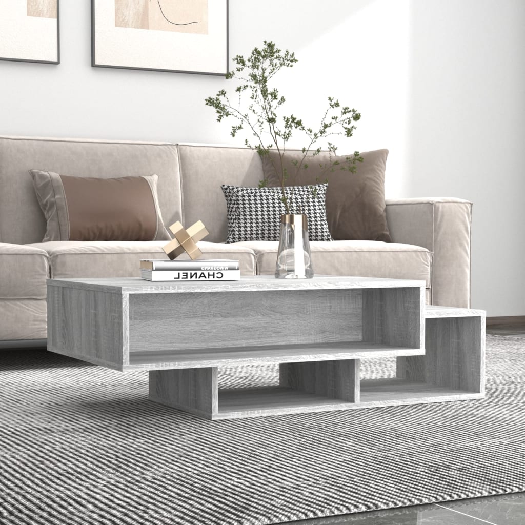 Salongbord Sofabord Sonoma Grå 105x55x32 cm