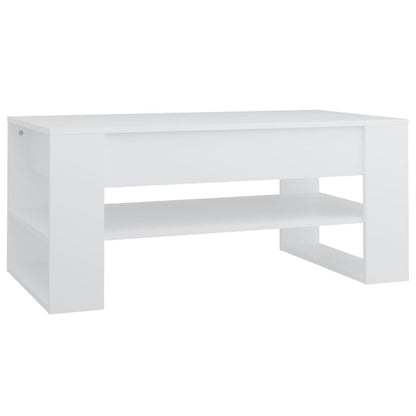 Salongbord Sofabord Hvit 102x55x45 cm