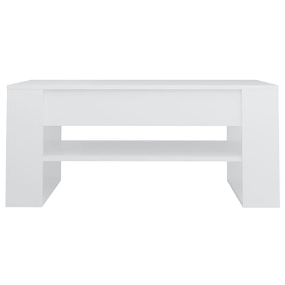 Salongbord Sofabord Hvit 102x55x45 cm