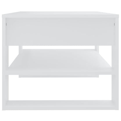 Salongbord Sofabord Hvit 102x55x45 cm