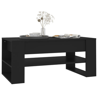 Salongbord Sofabord Svart 102x55x45 cm