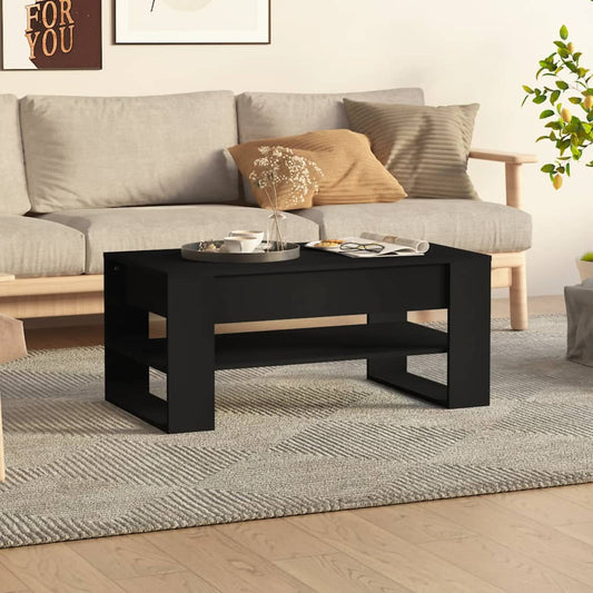 Salongbord Sofabord Svart 102x55x45 cm