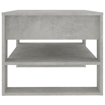 Salongbord Sofabord Betonggrå 102x55x45 cm