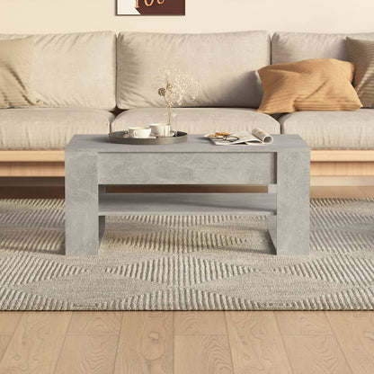 Salongbord Sofabord Betonggrå 102x55x45 cm