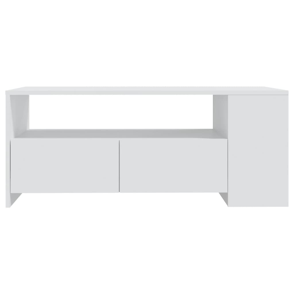 Salongbord Sofabord Hvit 102x55x42 cm