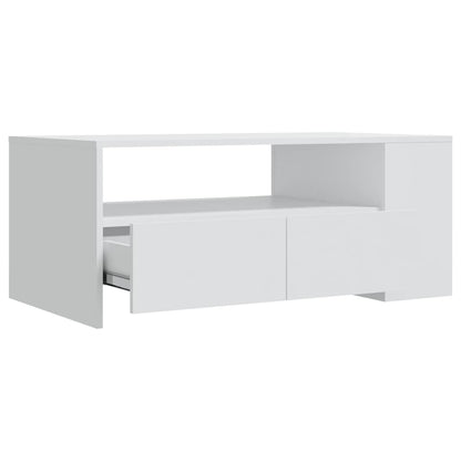 Salongbord Sofabord Hvit 102x55x42 cm