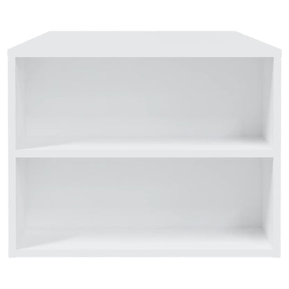 Salongbord Sofabord Hvit 102x55x42 cm