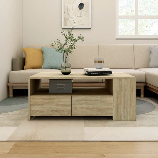 Salongbord Sofabord Sonoma Eik 102x55x42 cm