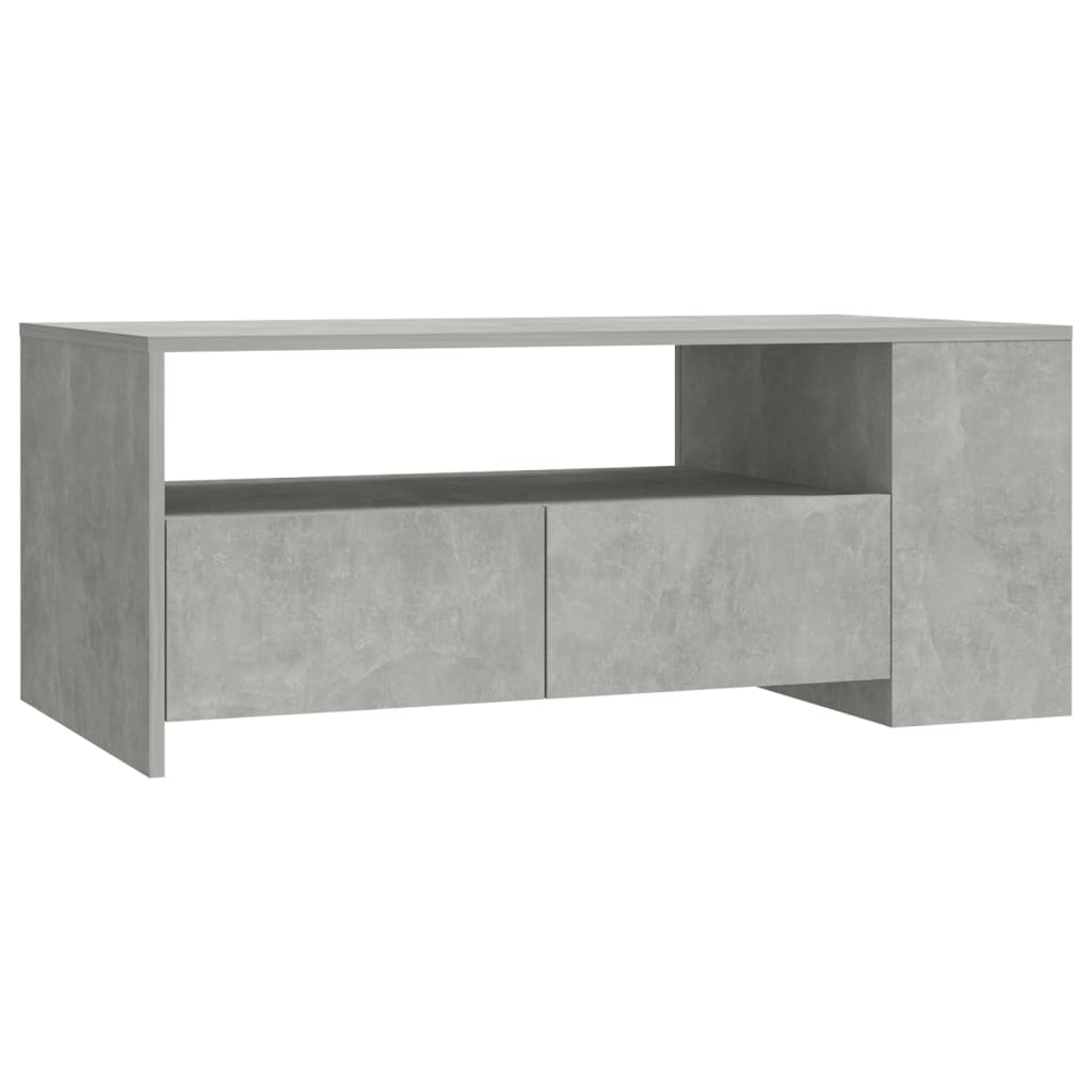 Salongbord Sofabord Betonggrå 102x55x42 cm