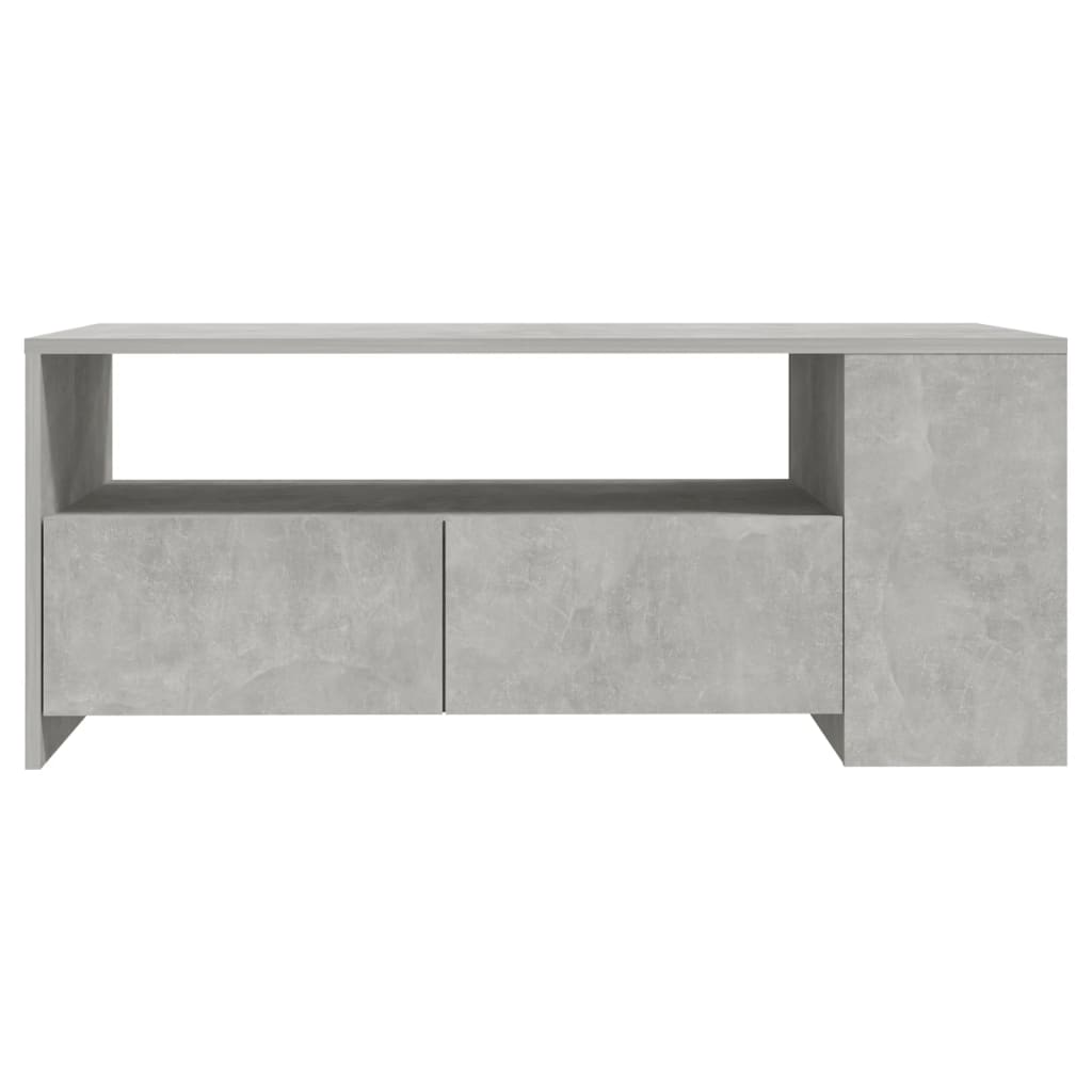 Salongbord Sofabord Betonggrå 102x55x42 cm