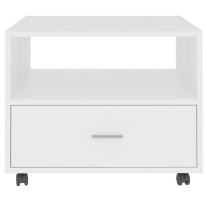 Salongbord Sofabord Hvit 55x55x40 cm