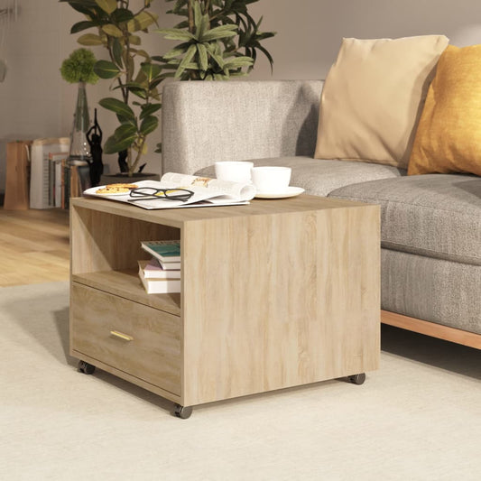Salongbord Sofabord Sonoma Eik 55x55x40 cm