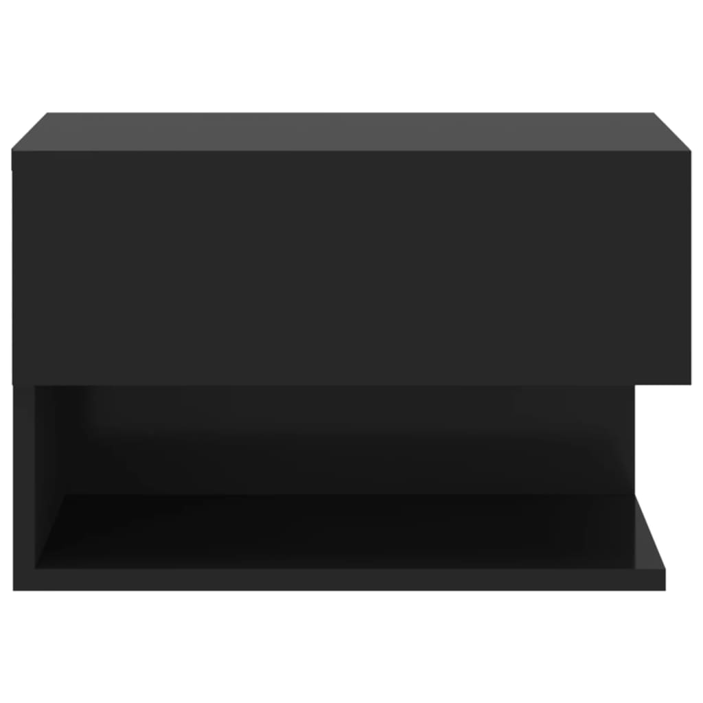 Vegghengte nattbord 2 stk svart