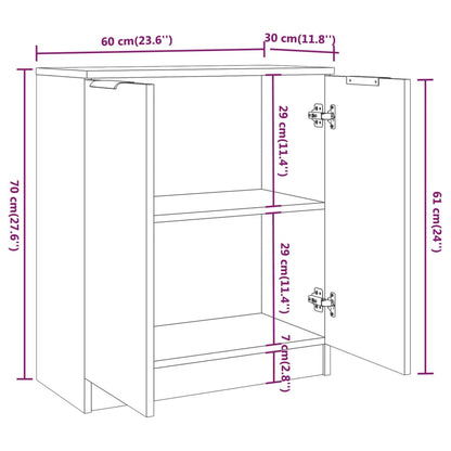 Skjenk Sonoma Eik 60x30x70 cm
