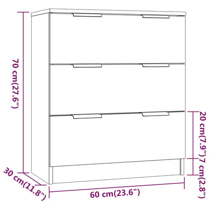 Kommode Sonoma Eik 60x30x70 cm