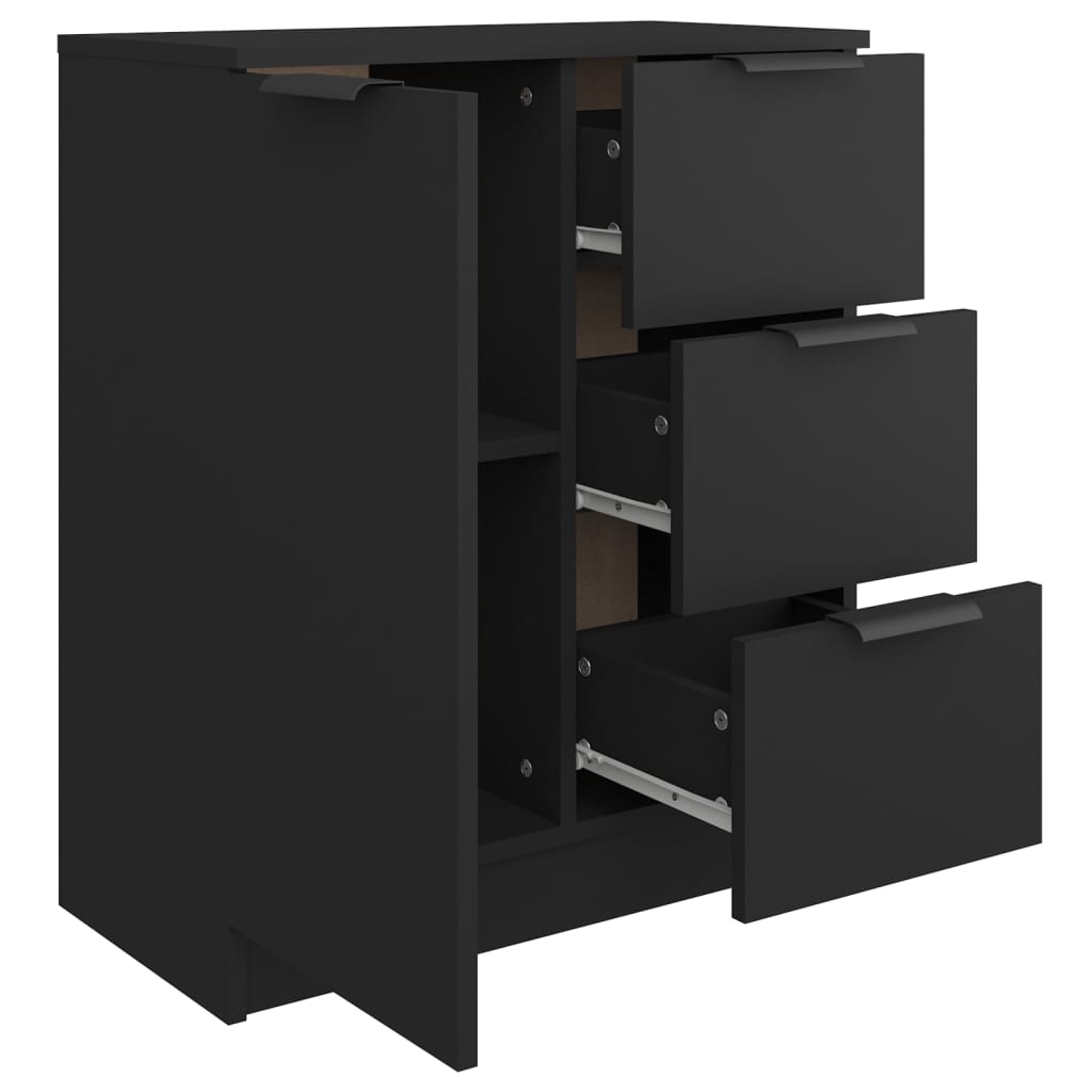 Sidebord Svart 60x30x70 cm