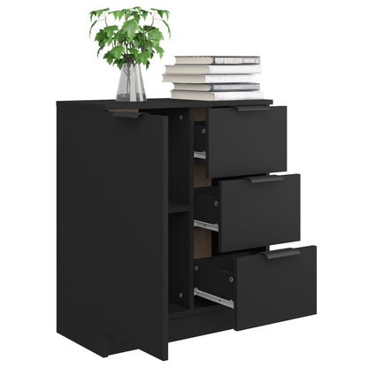 Sidebord Svart 60x30x70 cm