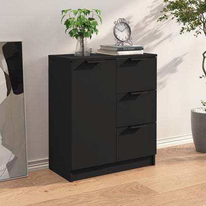 Sidebord Svart 60x30x70 cm