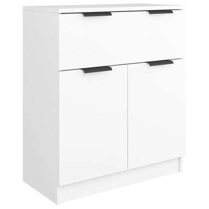 Skjenk hvit 60x30x70 cm konstruert tre