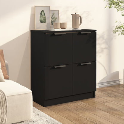 Sidebord Svart 60x30x70 cm