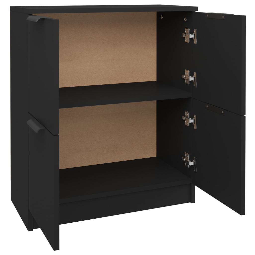 Sidebord Svart 60x30x70 cm