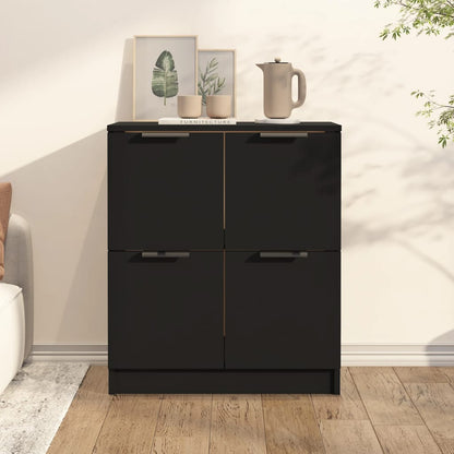 Sidebord Svart 60x30x70 cm