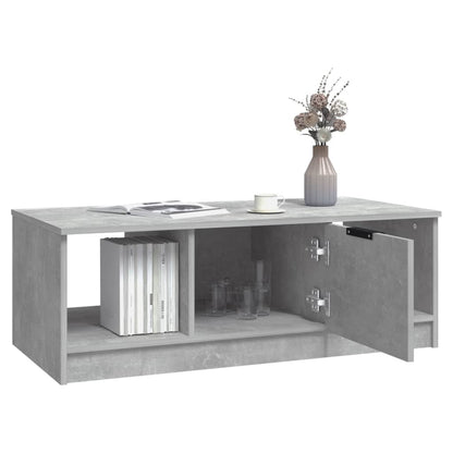 Salongbord Sofabord Betonggrå 102x50x36 cm