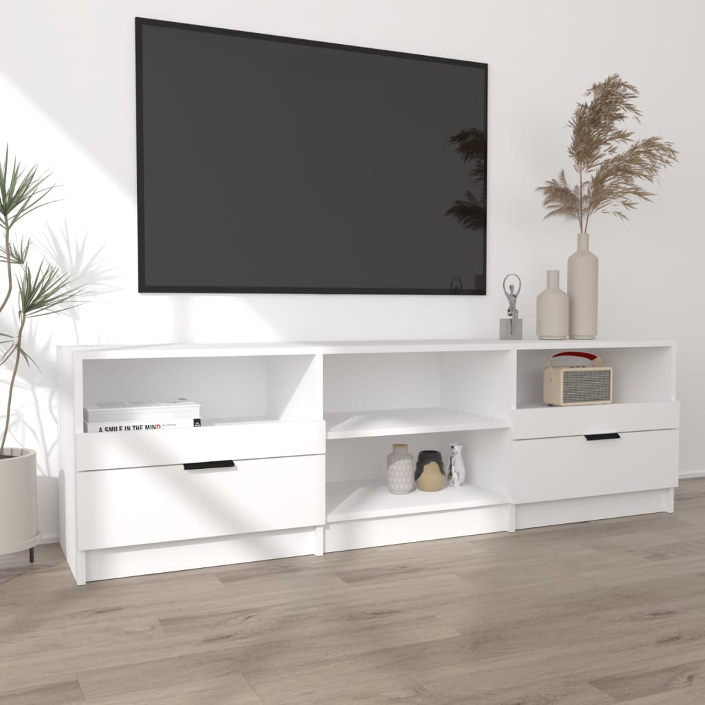 TV-Møbel Hvit TV-benk 150x33,5x45 cm