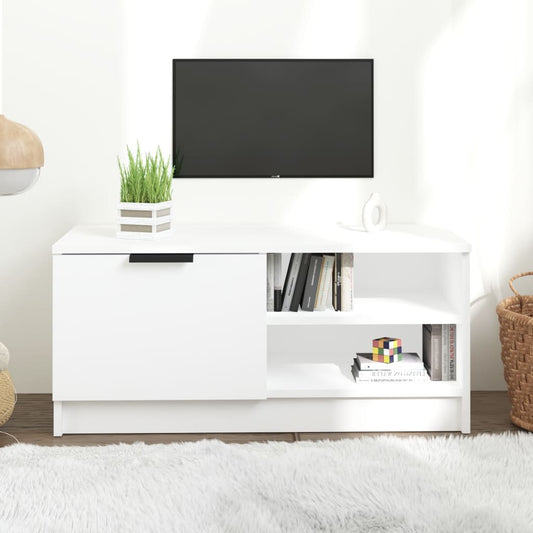 TV-Møbel Hvit Tv-benk 80x35x36,5 cm