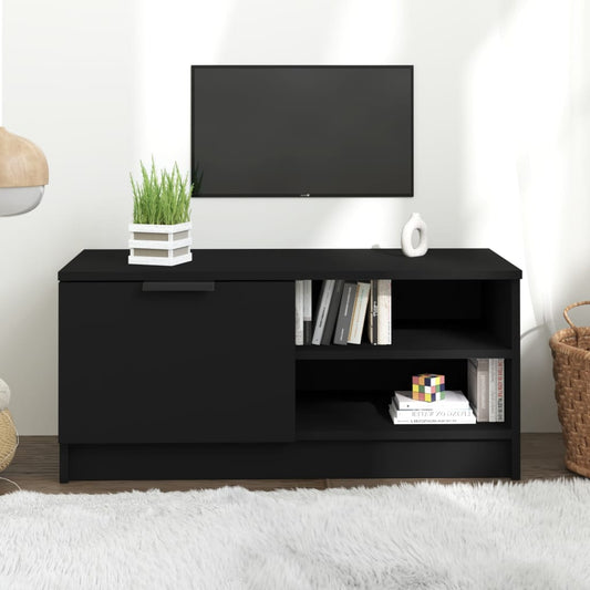 TV-Møbel Svart Tv-benk 80x35x36,5 cm